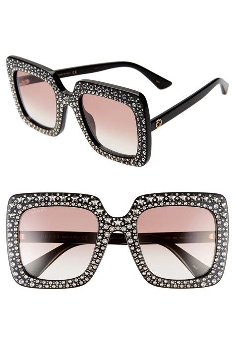 gucci crystal embellished sunglasses|gucci holographic sunglasses.